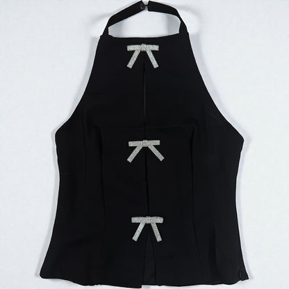 Blusa Noir Bow