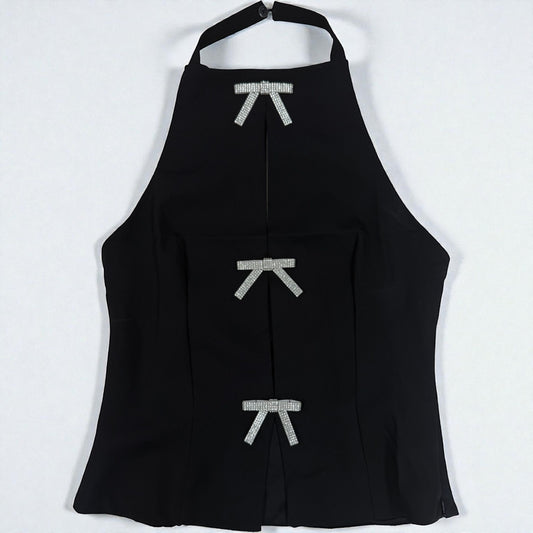 Blusa Noir Bow