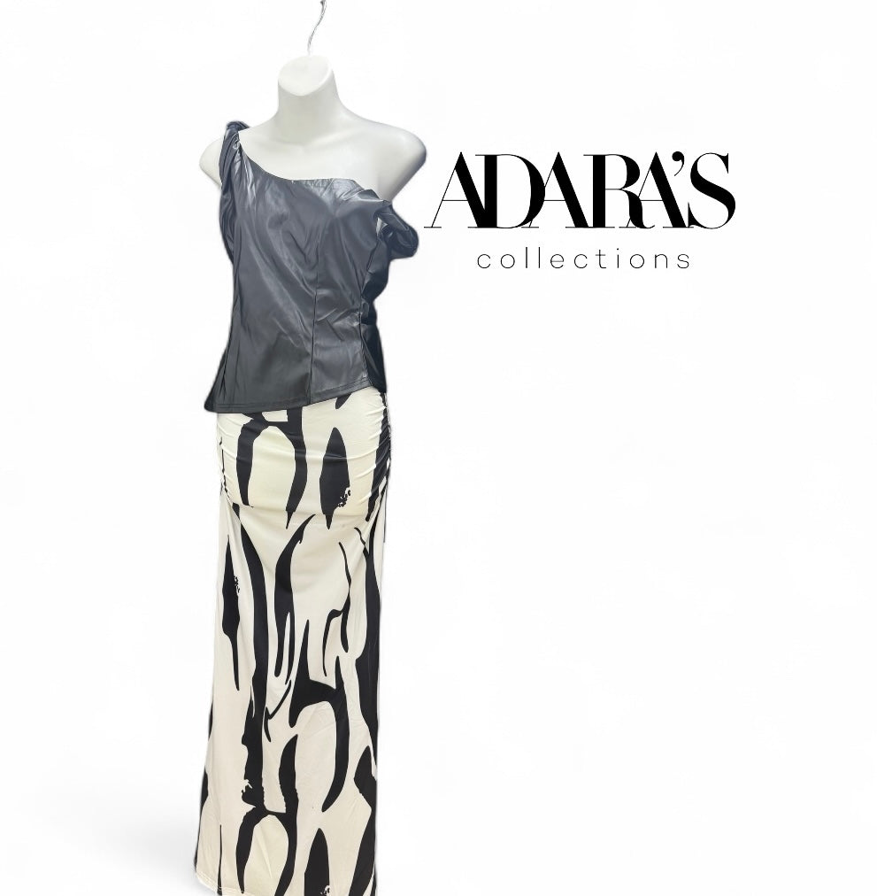 Shirt Black Leather Luxe