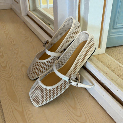 Ivory Mesh Flats
